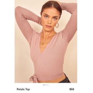 BRAND NEW Reformation Petalo Wrap Crop Top
